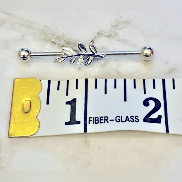 👂🏻14g Industrial/Cartilage Piercing-316 Surgical Stainless NWT - Picture 5 of 5